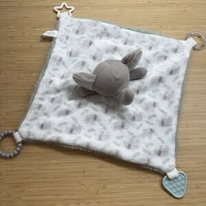 Dream Gro Elephant Lovey Mint Green Security Blanket Activity Teether